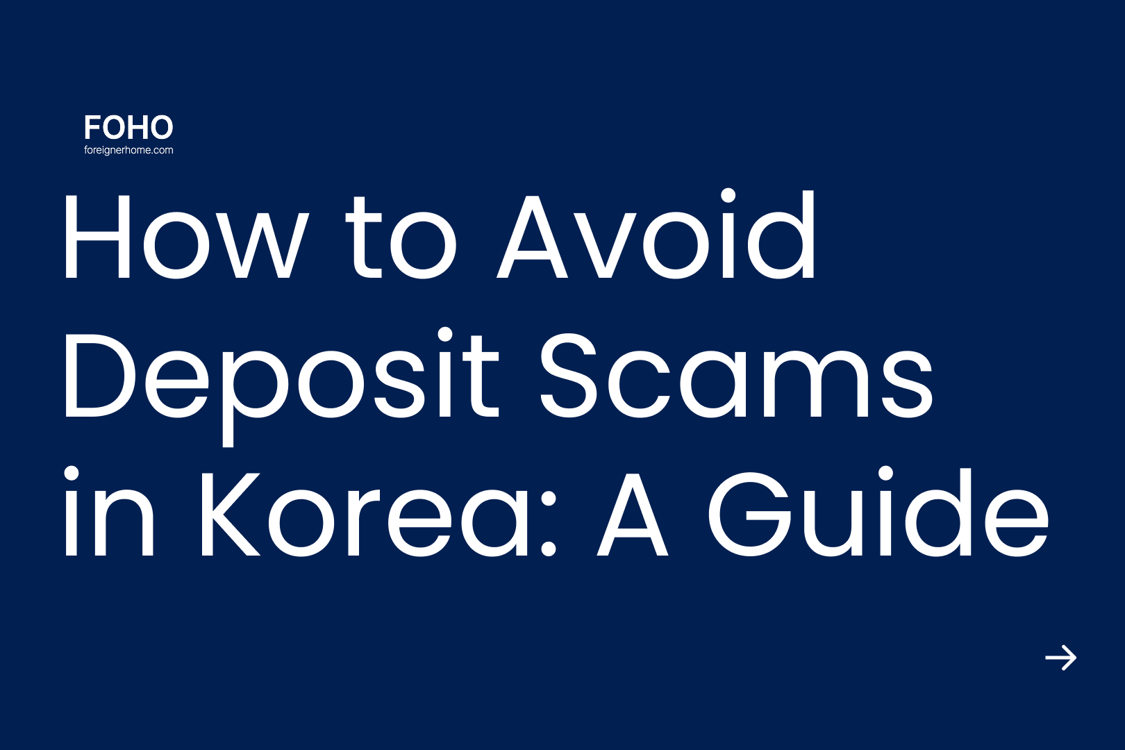 How to Avoid Deposit Scams in Korea: A Guide